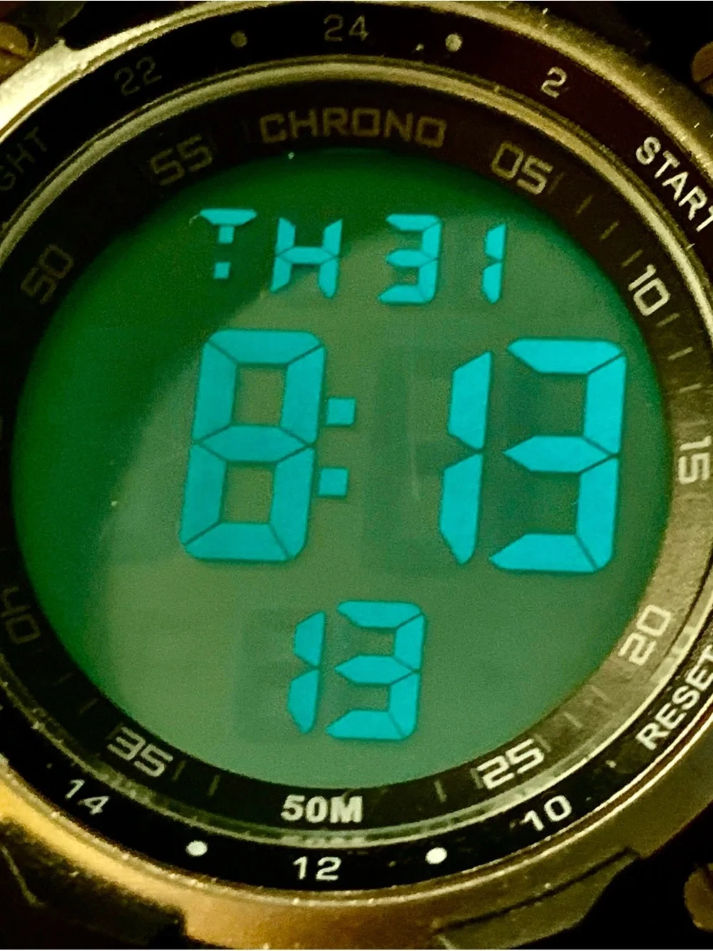 Men’s Digital Quartz Wristwatch Chrono Backlight Alarm Day Date Working